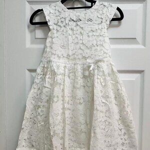 Girls Sleeveless A-Line Lace Party Dress（8-9 years)